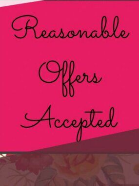 Reasonable offers welcome!